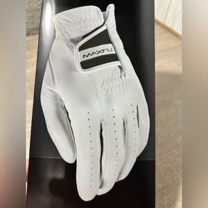 Maxfli Elite Men's Cadet Left 1-Pack Golf Glove White Premium‎ Leather Medium